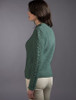 Luxury Fine Wool Aran Sweater - Sea Foam Green