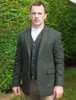 Irish Wool Tweed Classic Fit Jacket - Olive