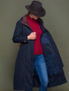 Erin Ladies Waterproof Long Riding Coat - Heritage Navy