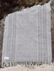 Donegal Tweed Large Undulating Twill Throw - Granite