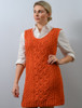 Aran Sleeveless V-Neck Dress - Autumn Leaf