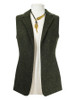Ladies Irish Green Tweed Gilet
