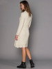 A Line Knitted Dress - White