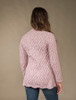  Aran Lace Cardigan - Dusty Pink