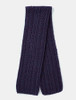 Aran Heritage Cable Scarf - Heather