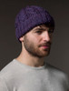 Aran Heritage Cable Wool Hat - Heather