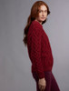  Aran Crew Neck Sweater - Cassat Red