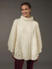 Super Soft Poncho Rib Neck - White