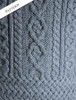 Pattern Detail of Aran Cowl Neck Tunic Sweater