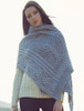 Celtic Fairy Tree Cable Knit Shawl - Soft Grey