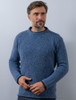 Wool Cashmere Crew Neck Sweater - Blue Ocean