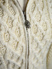 Cable Aran Cardigan with Zipper