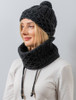 Extra Soft Aran Snood - Black