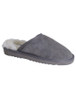 Aran Men's Slip-on Sheepskin Slippers - Grey