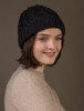 Aran Heritage Cable Wool Hat - Charcoal