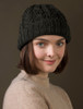 Aran Heritage Cable Wool Hat - Charcoal