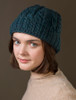 Aran Heritage Cable Wool Hat - Mallard