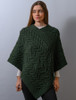 Super Soft Cable Stitch Poncho - Seaweed