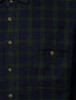 Fleece Lined Flannel Shirt - Green Blackwatch Tartan