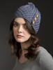 Merino Honeycomb Pom Pom Hat - Denim