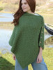 Super Soft Trellis Poncho - Meadow Green