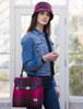 Jessica Tweed Bag - Pink Plaid