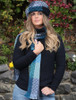 Wool Donegal Scarf - Tara Blue