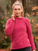 Ladies Roll Neck Sweater - Pink