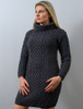 Cable Aran Dress with Cowl Neck - Derby