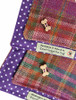 Tweed Doggy Neckerchief Bandana - Purple Russet