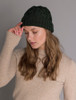 Ladies Aran Super Soft Merino Wool Hat - Seaweed