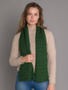 Aran Heritage Cable Scarf - Celtic Green