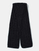 Aran Heritage Cable Scarf - Charcoal
