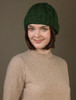 Aran Heritage Cable Wool Hat - Celtic Green