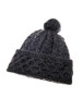 Honeycomb & Cable Hat with Pom Pom - Derby