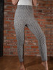 Wool Cashmere Aran Cable Leggings - Light Grey