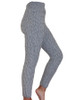 Wool Cashmere Aran Cable Leggings - Light Grey