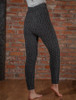 Wool Cashmere Aran Cable Leggings - Charcoal