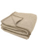 Killarney Irish Wool Blanket - Fawn