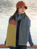 Baby Merino Wool Scarf - Denim & Mustard