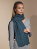 Ladies Merino Cable Scarf - Bermuda