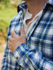 Fleece Lined Flannel Shirt - Douglas Blue Tartan