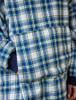 Men's Irish Flannel Lounge Hoodie - Douglas Blue Tartan