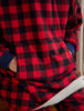 Ladies Irish Flannel Lounge Hoodie - Red & Black Check