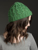 Merino Wool Cable Knit Hat - Kiwi