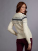 Ladies Aran Raglan Sweater - Natural White