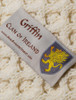 Griffin Clan Aran Wrap - Label