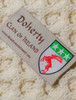 Doherty Clan Aran Bed Runner - Label