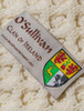 O'Sullivan Clan Aran Wrap - label