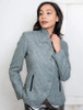 Niamh Tweed Blazer – Jade Weave Herringbone